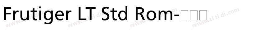 Frutiger LT Std Rom字体转换